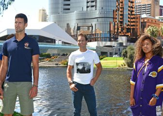 Djokovic y Nadal respiran ya sin mascarilla en Adelaida