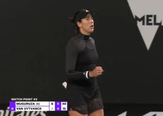 Muguruza, a toda velocidad