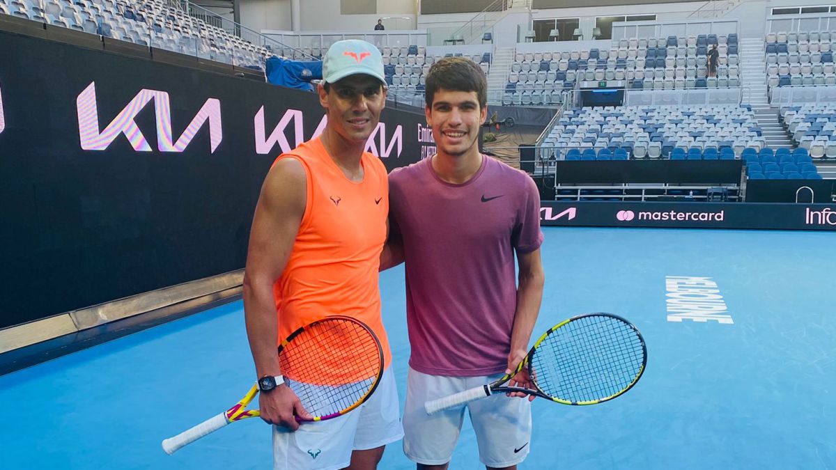 Nadal and Alcaraz, present and future united in Australia