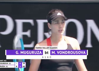 Muguruza imparable frente a Vondroušová