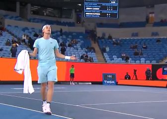 El enfado de Shapovalov: 