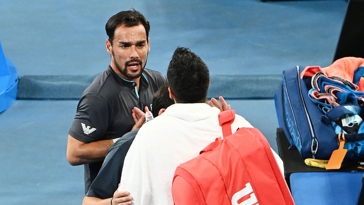 Sparks fly: Fognini and Caruso face off after a Hot ending