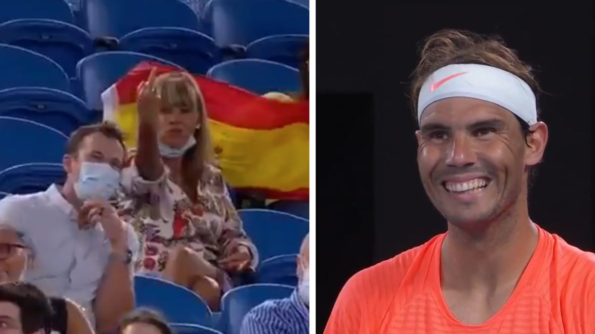 A Lady dedicates a Comb to Nadal: His reaction is Unique