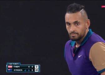 Está 'fatal' y esa es su magia: vean lo que hace Kyrgios con bola de set ante Thiem