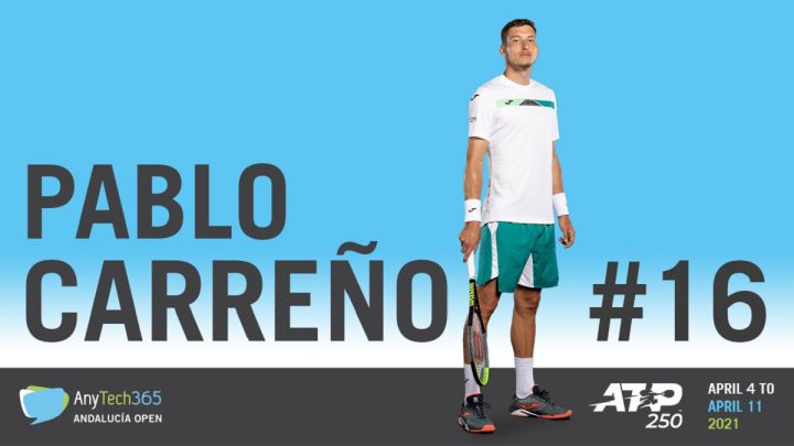 Pablo Carreño jugará el Andalucía Open en Marbella