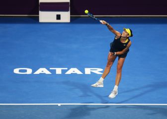 Muguruza tumba a Sakkari