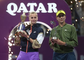 Kvitova vuelve a apartar del título a Muguruza en Doha