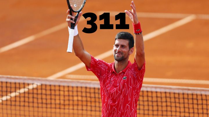 Djokovic bate el récord de semanas como número uno: 311