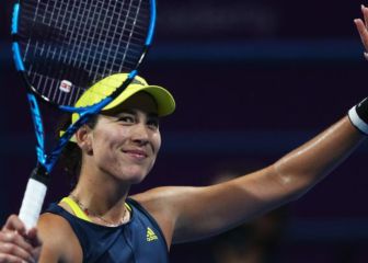 Garbiñe Muguruza, más
animada que nunca en Miami