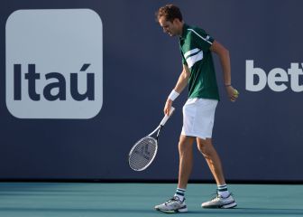 La agonía de Medvedev en Miami: 