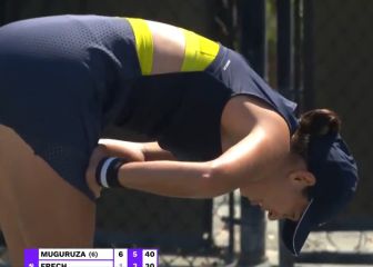 Muguruza se trabaja su primera victoria del curso en tierra