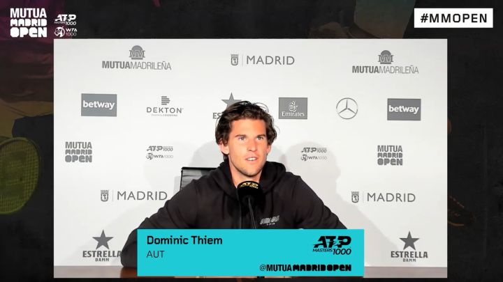 Thiem: "Nadal always improves, that