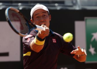 Nishikori se reencuentra y bate a Fabio Fognini en Roma