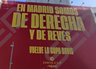 Piqué la lía con una pancarta para promocionar la Davis en Madrid