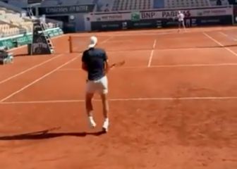 Rafa Nadal ya se entrena en París en busca de su 14º Roland Garros