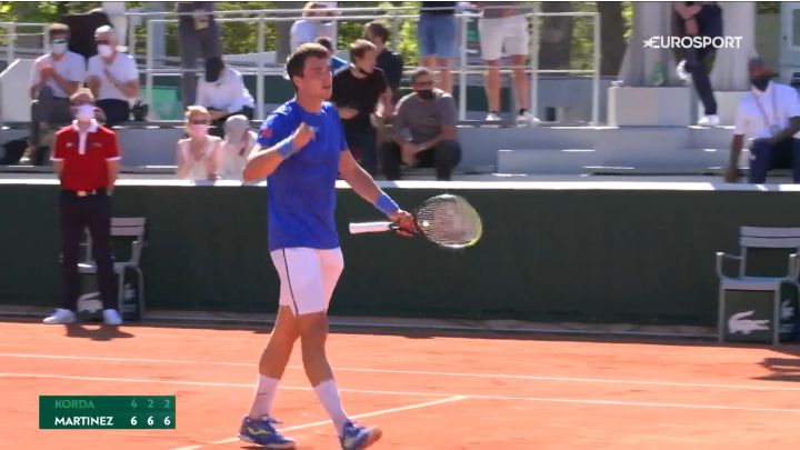 Martínez beats Korda, champion in Parma, and returns to the 2nd round