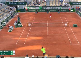 El recital de Rafa en el primer set ya es historia por barbaridades así: frustra hasta verlo