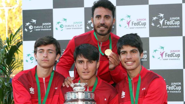 Mario González, David Ayuelo, Pablo Llamas and Carlos Alcaraz
