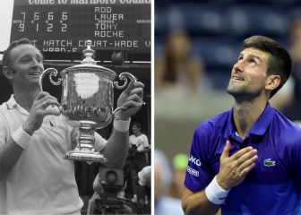 Los sets perdidos de Djokovic y Laver para ganar el Grand Slam
