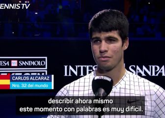 Las palabras de Alcaraz tras proclamarse campeón: 