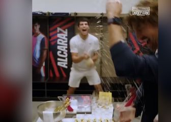 Alcaraz, desatado como jamás se le había visto: celebró el triunfo por todo lo alto