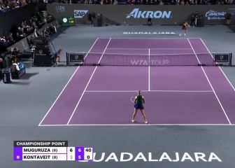 ¡Sí! ¡Sí! ¡Sí! El momento en el que Muguruza hace historia y se rompe sobre la pista