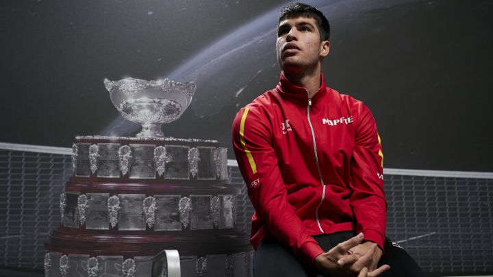 MADRID, SPAIN - NOVEMBER 23: Davis Cup by Rakuten Madrid Finals 2021 at Madrid Arena on November 23, 2021 in Madrid, Spain.  (Photo by Manuel Queimadelos / Quality Sport Images / Kosmos Tennis)