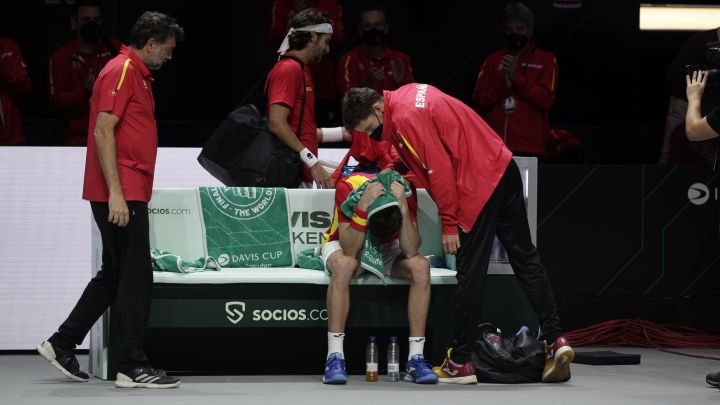 11/28/21 DAVIS TENNIS CUP GROUP PHASE SPAIN vs RUSSIA GRANOLLERS AND LOPEZ vs KARATSEV AND RUBLED