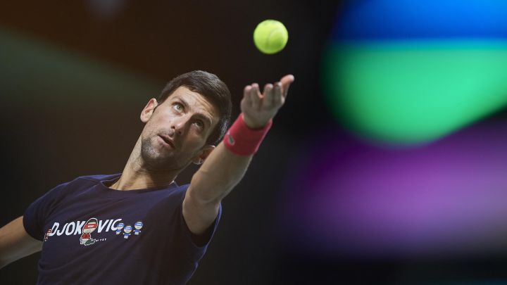 Djokovic at the Madrid Arena