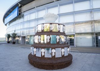 Una 'ensaladera' sostenible homenajea a la Copa Davis