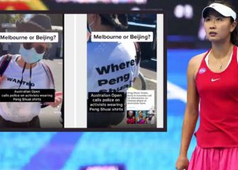 El Open de Australia censura camisetas de apoyo a Peng