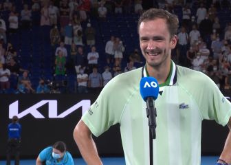 Medvedev se acuerda de Djokovic en su discurso y vean lo que pasa en el pabellón