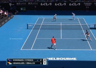 ¡No puede ser! ¿Qué hiciste, Granollers? Fue tan loco que Kyrgios no sabía qué hacer