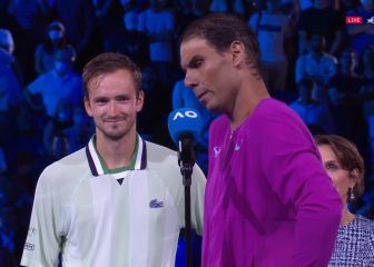 Y además de la épica, señorío: la cara de Medvedev cuando Nadal hablaba de él lo explica todo