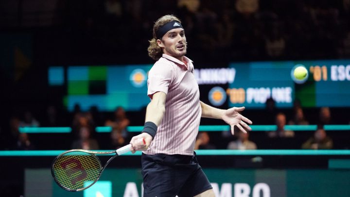 Stefanos Tsitsipas at the ATP 500 in Rotterdam 2022.