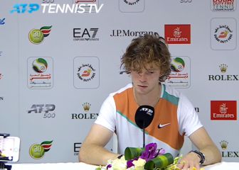 Rublev señala lo que le está empezando a pasar a los deportistas rusos con el público