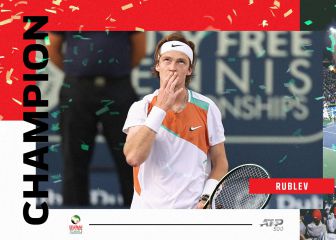 Rublev termina con el sueño de Vesely y conquista Dubái