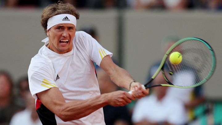 German tennis player Alexander Zverev, during his match against Thiago Monteiro in the Davis Cup tie between Germany and Brazil.