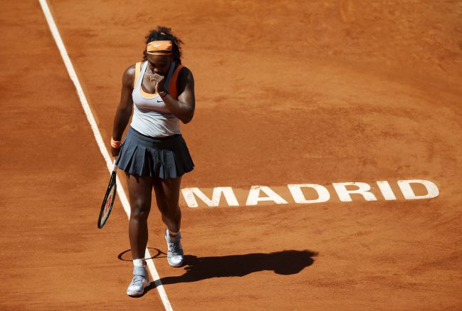 Serena Williams in the match against Azarenka.