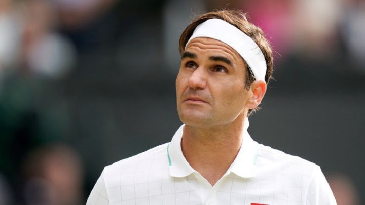 Roger Federer at Wimbledon.