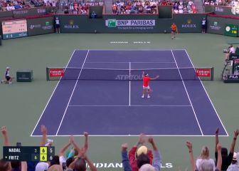 Lesionado, sin poder competir al 100% todo el partido y cuando pierdes haces esto: honor a Rafa