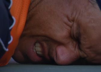 El gesto de dolor de Rafa mientras le tratan: durísimo