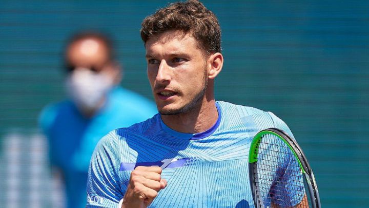 The Spanish tennis player Pablo Carreño, during a tournament.