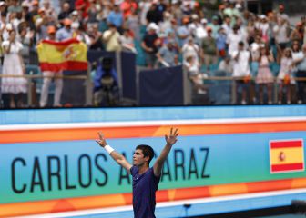 La primera victoria de Carlos Alcaraz en imágenes