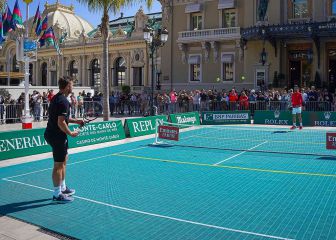 Djokovic y Wawrinka dan una exhibición de mini-tenis