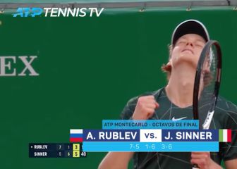 Sinner remonta ante Rublev