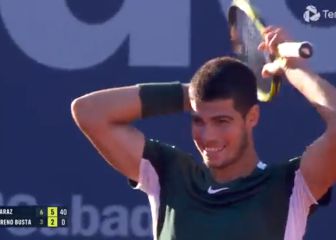 Muy emocionante esto de Alcaraz justo después de ganar