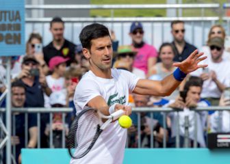 Djokovic llega a Madrid y se entrena con Carreño