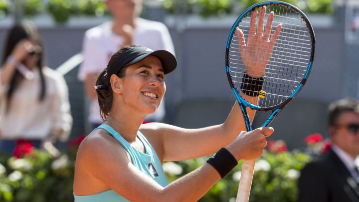 Garbiñe Muguruza at the Mutua Madrid Open 2022.