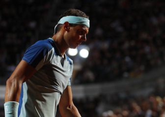 Nadal cae dando ejemplo